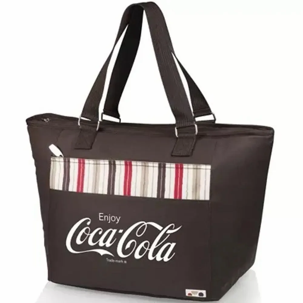 NWT Coca Cola Brown Cooler Tote Bag Insulated Soft Beach Picnic Insulated Travel